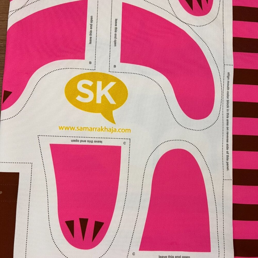Samarra Khaja Sew Adorkable Quirky Stuffed Animal Plush Laundry Bag Pattern Kit - Picture 4 of 9